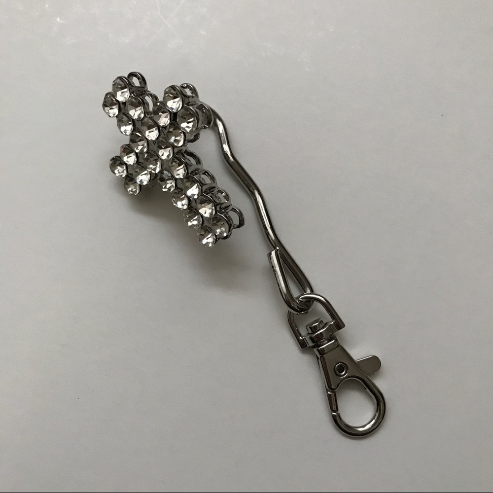 NWOT Crystal bag charm key finder - Picture 2 of 7